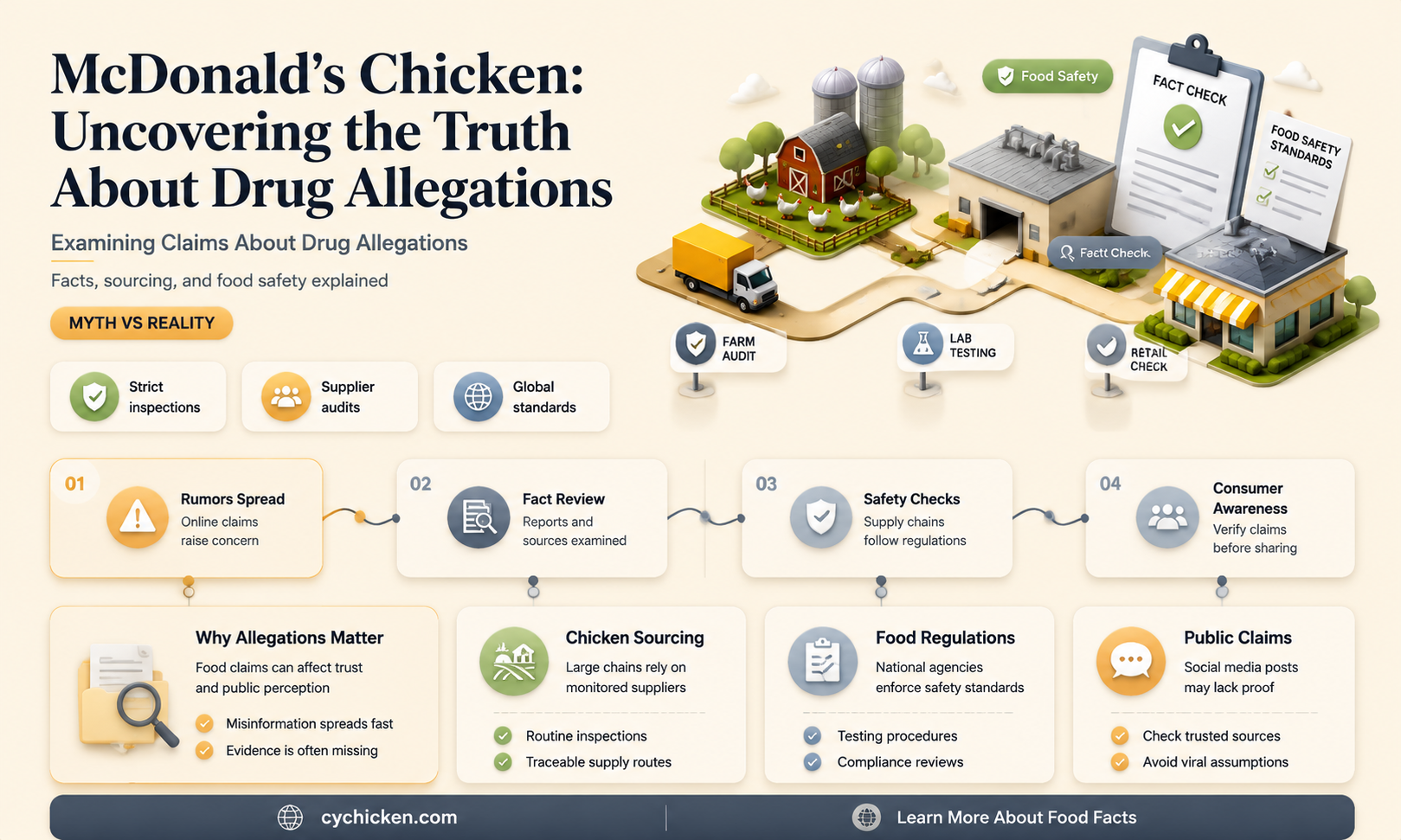 are there drugs found in mcdonalds chicken