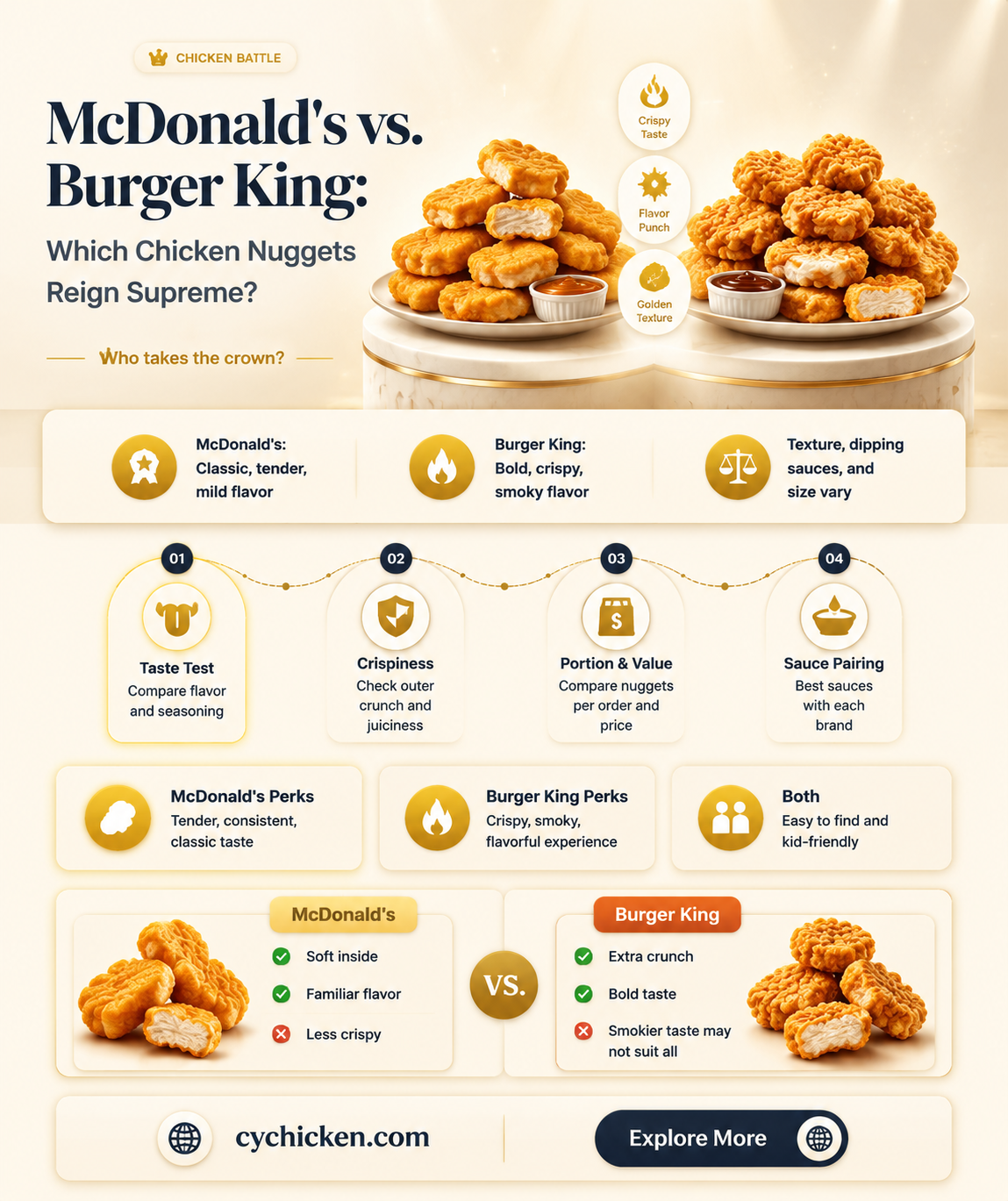 are mcdonalds chicken nuggets better than burger kings