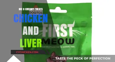 Me-O Creamy Treats: Chicken and Liver Delights for Your Feline Friend