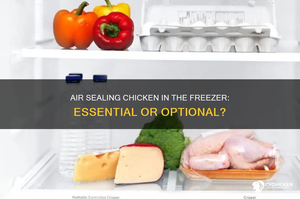 must chicken be air sealed in the freezer