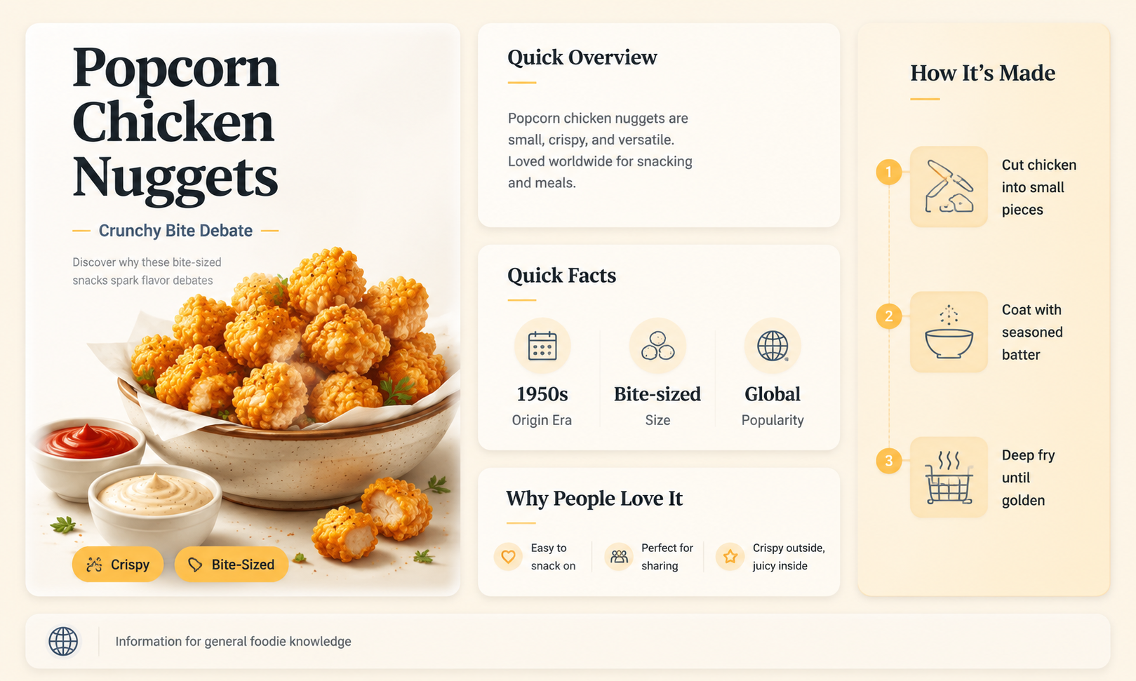 are popcorn chicken nuggets