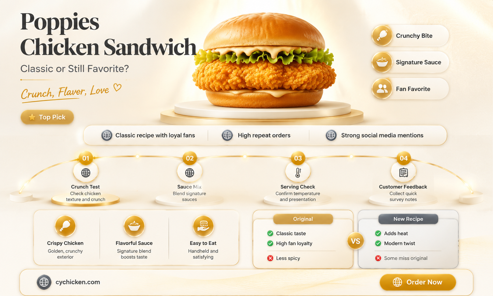 are people still buying poppies chicken sandwich