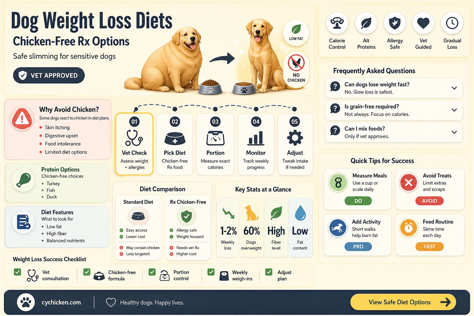 are any dog prescription weight loss diets not chicken based