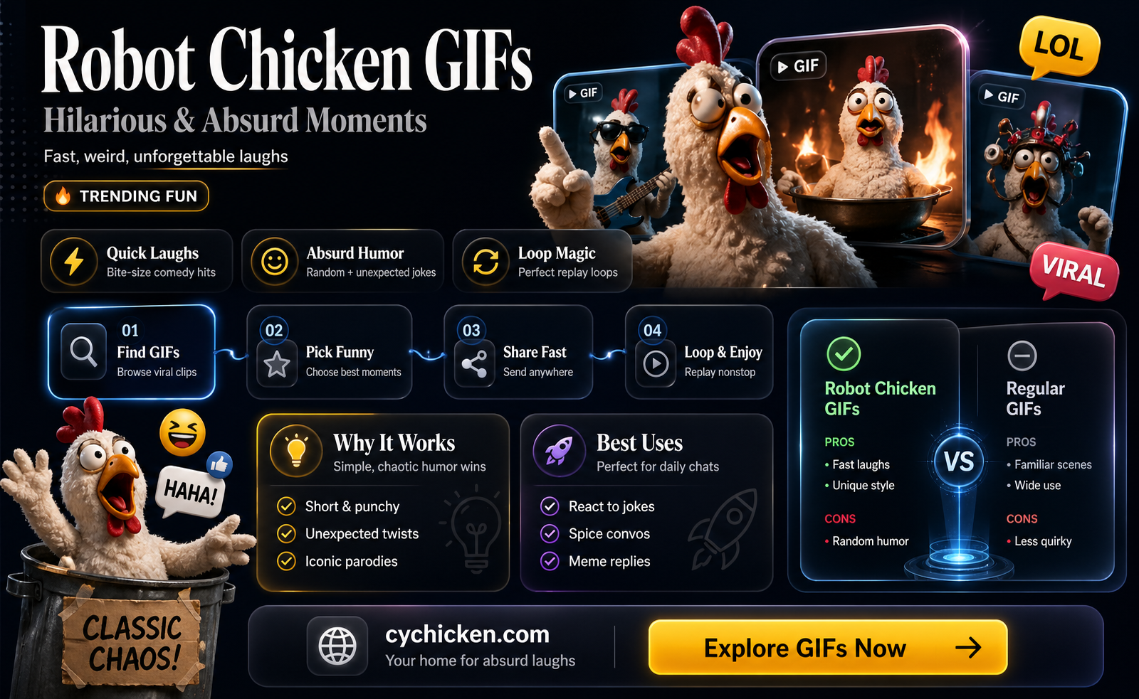 a-a-a-a robot chicken gif