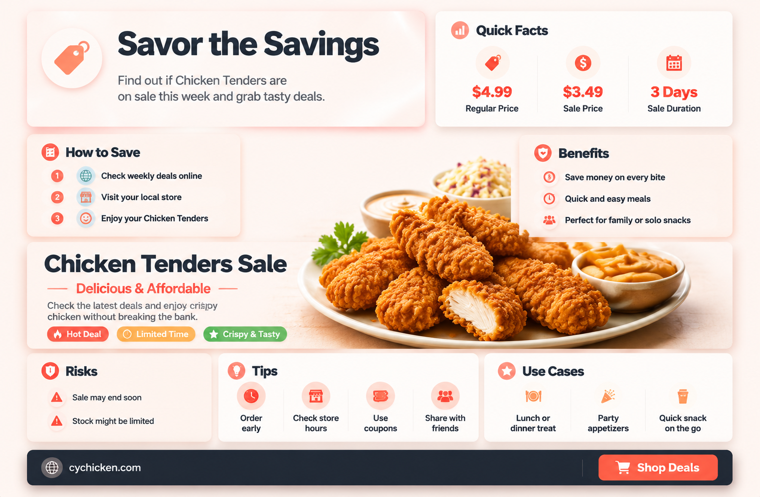 are chicken tenders on sale