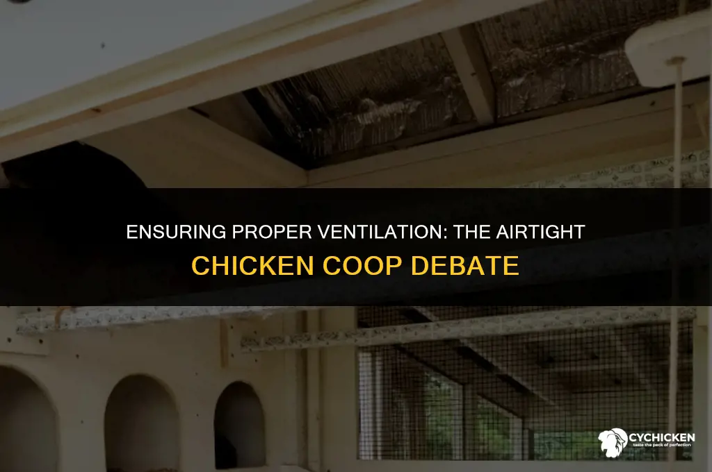 should a chicken coop be airtight