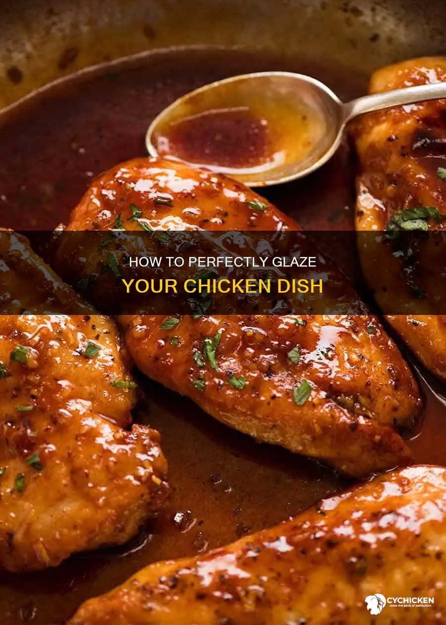 should a glaze be headed after chicken is done