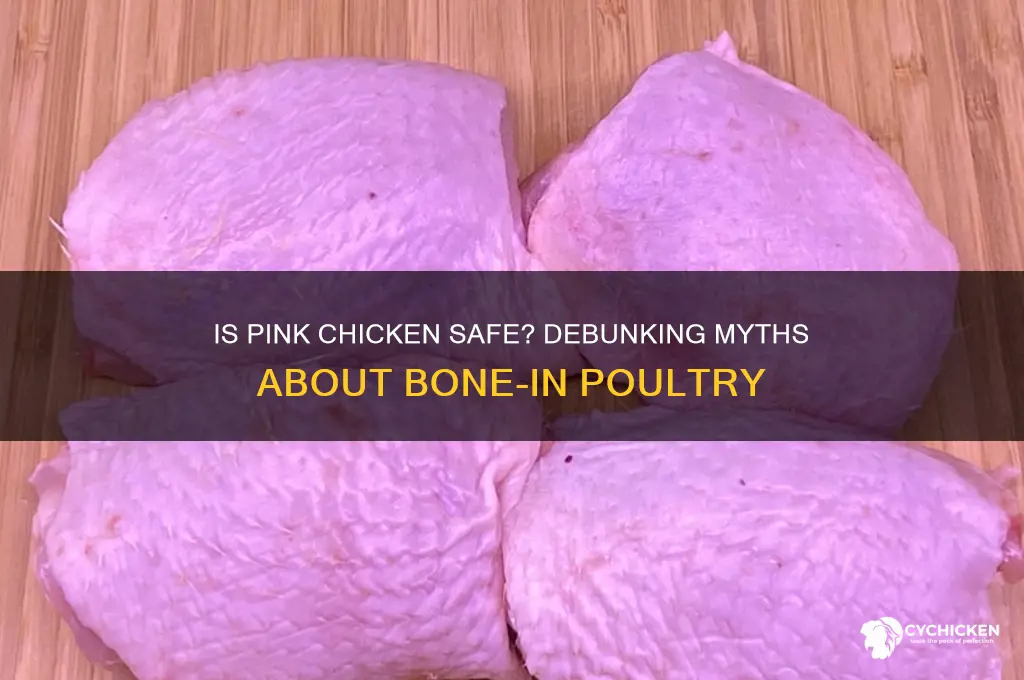 should bone in chicken have a little pink