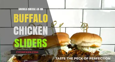 Buffalo Chicken Sliders: To Cheese or Not to Cheese?
