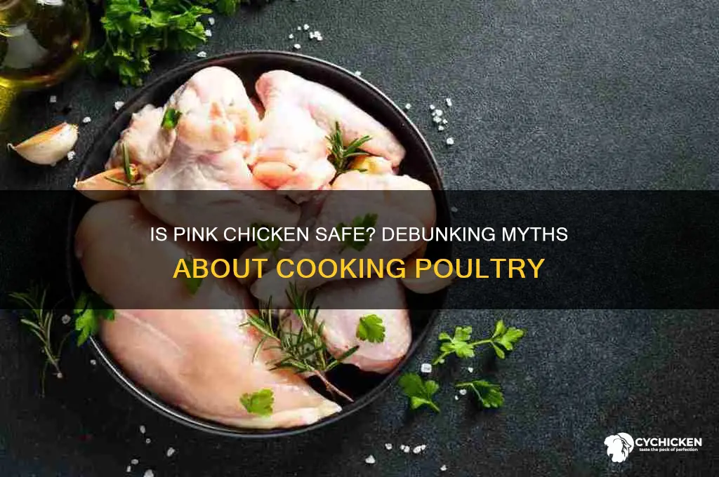 should chicken be pink in the middle