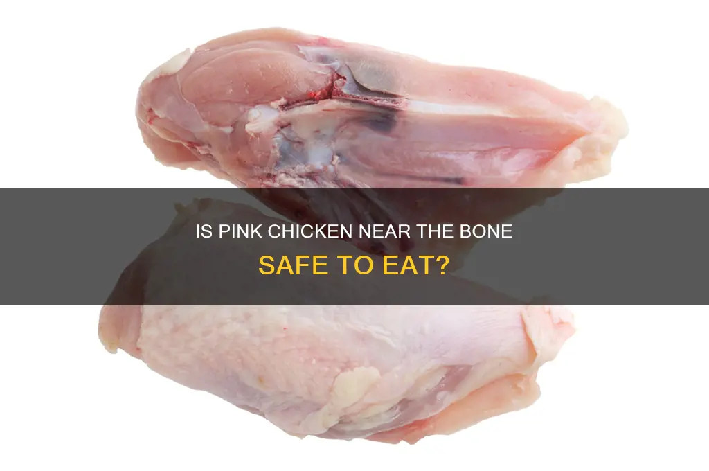 should chicken be pink near the bone