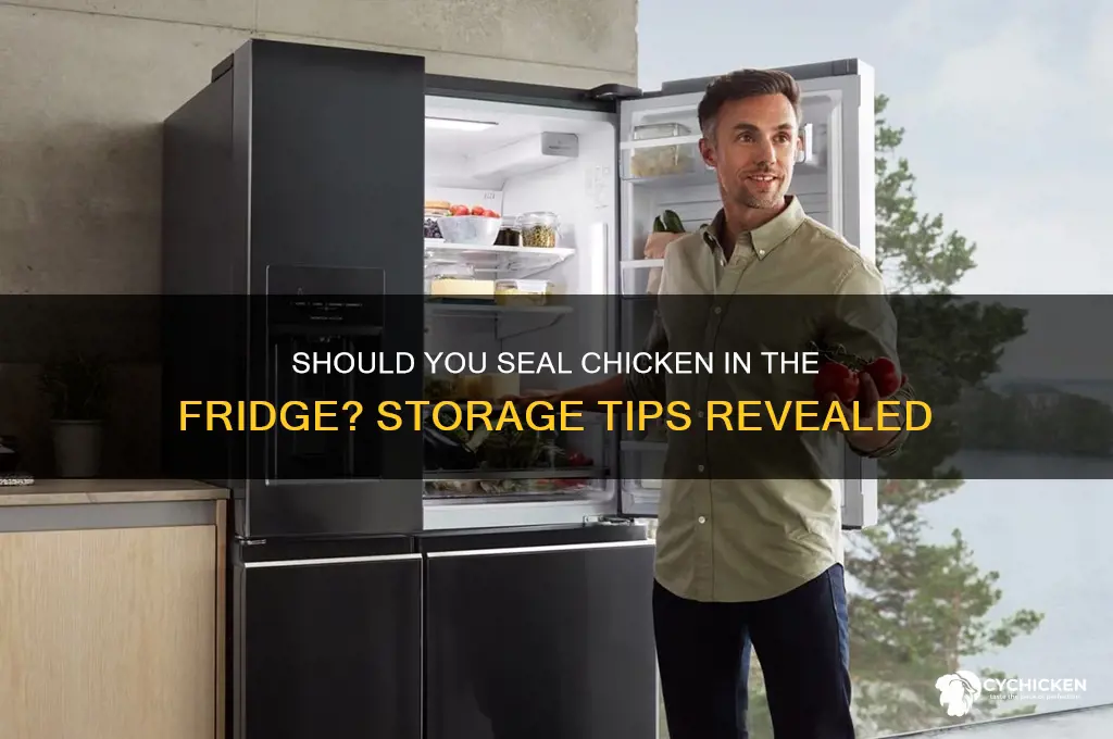 should chicken be sealed in the fridge