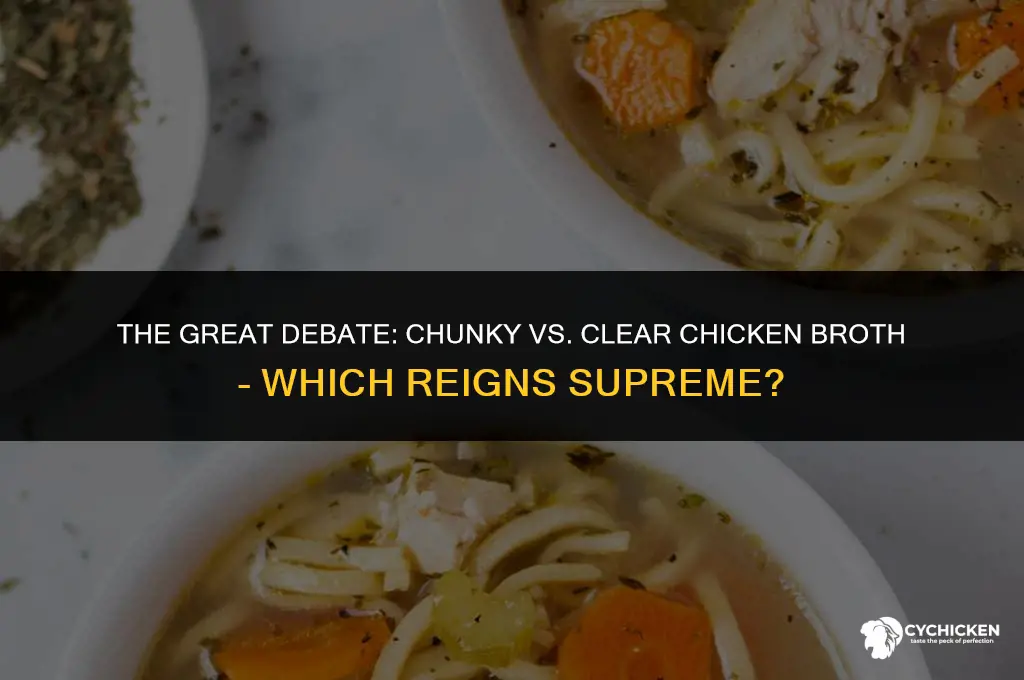 should chicken broth be chunky