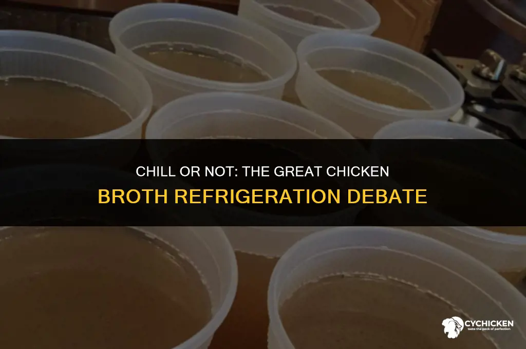 should chicken broth be refigerated