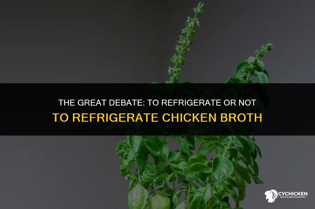should chicken broth be refrigerated