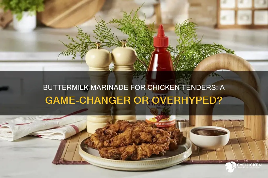 should chicken tenders be marinated in buttermilk
