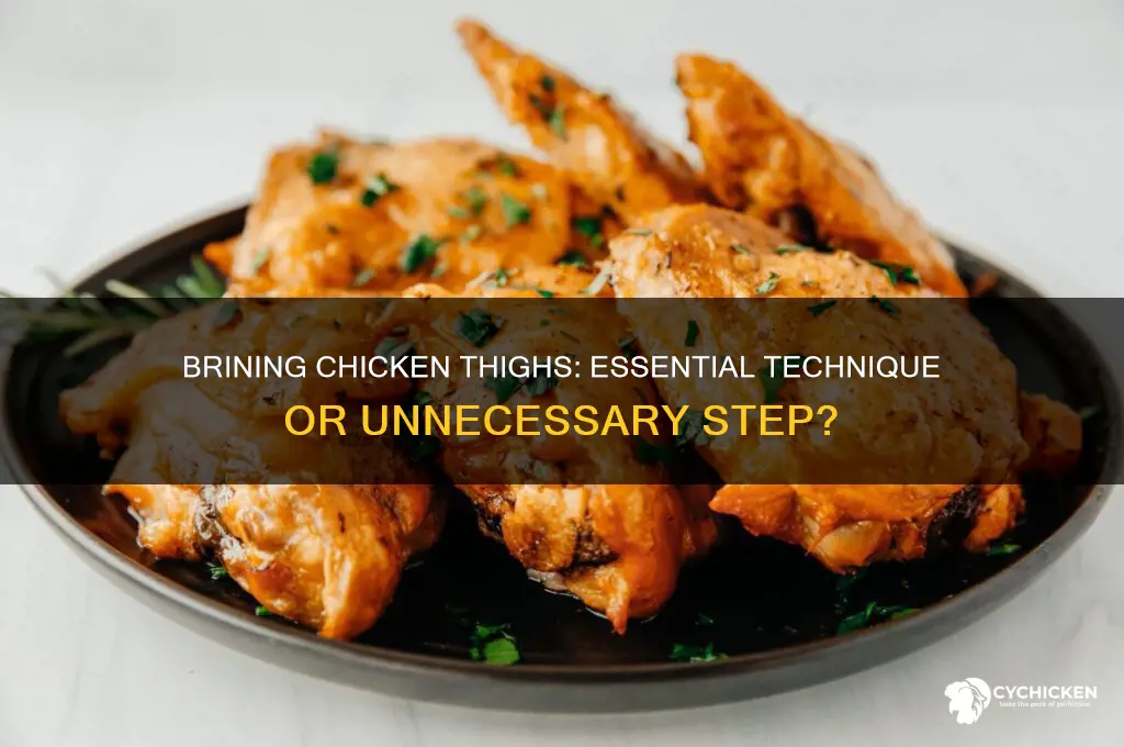 should chicken thighs be brined