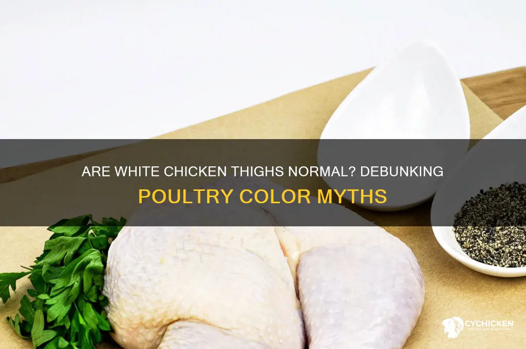 should chicken thighs be white