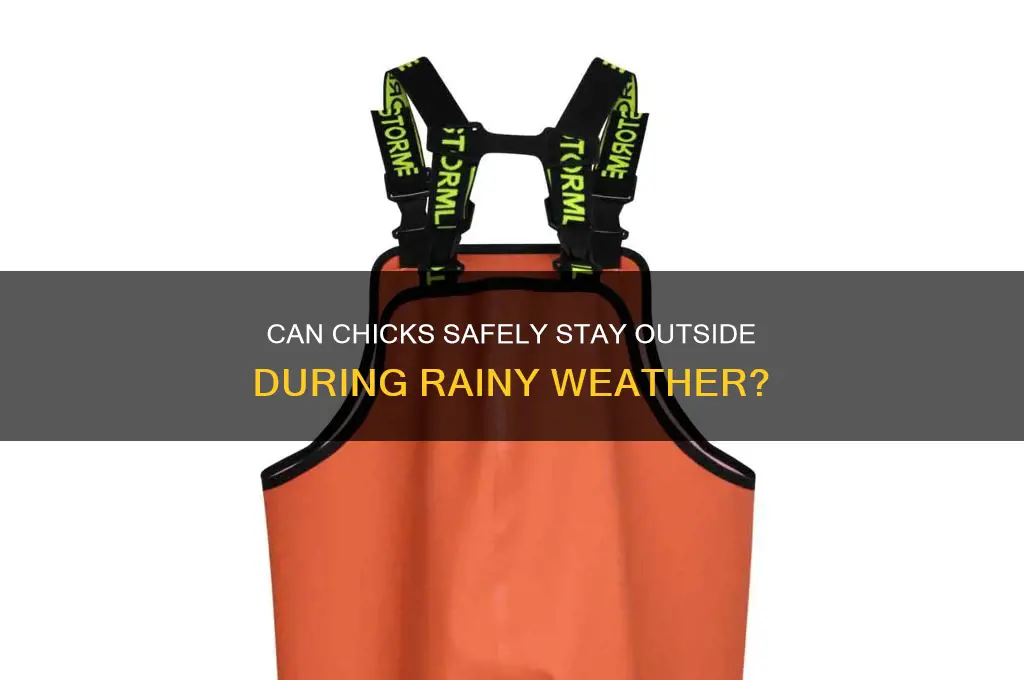 should chicks not be out in the rain