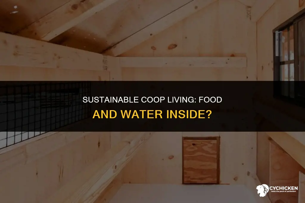 should food and water be inside chicken coop