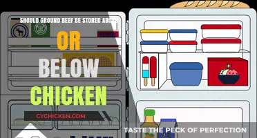 Storing Ground Beef: Above or Below Chicken?