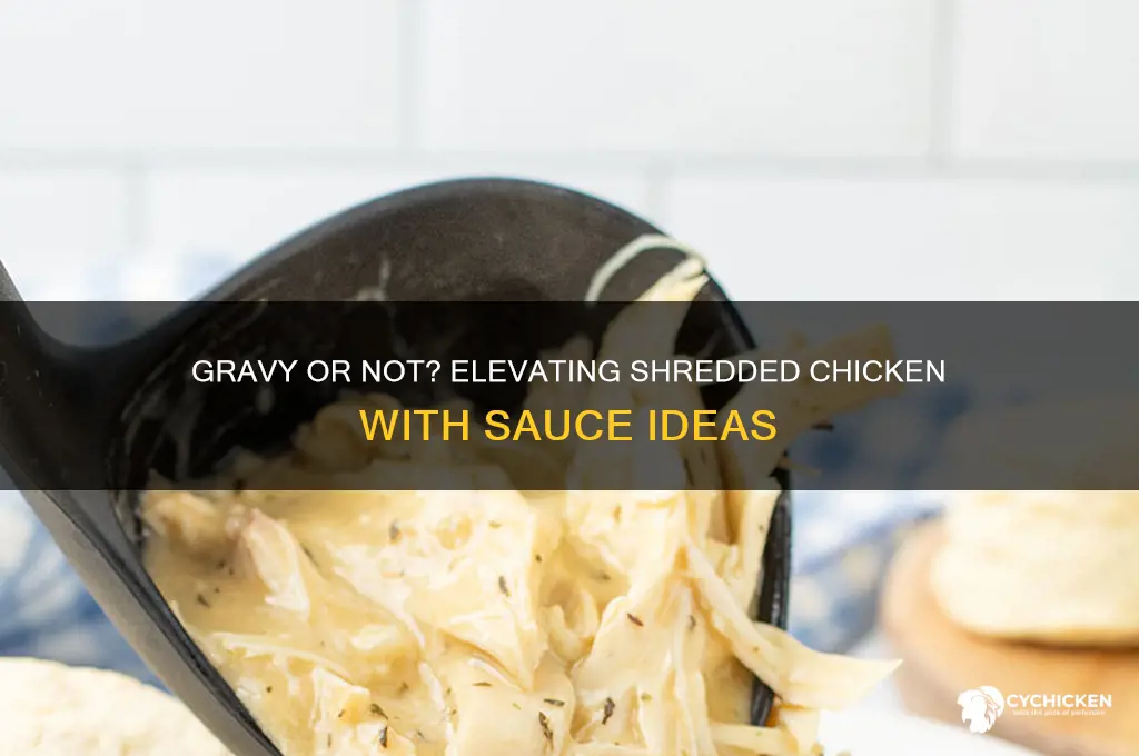 should i add gravy to shredded chicken
