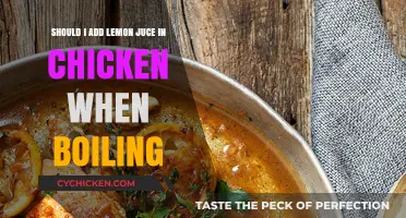 Lemon Juice with Boiled Chicken: A Healthy Boost?