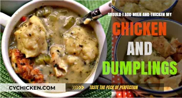 Thickening Chicken and Dumplings: To Milk or Not to Milk?