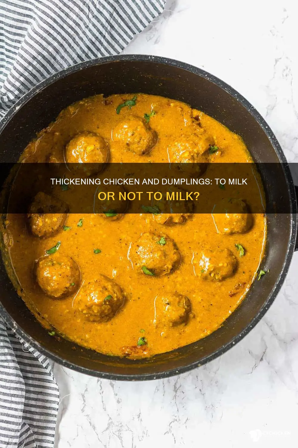 should i add milk and thicken my chicken and dumplings
