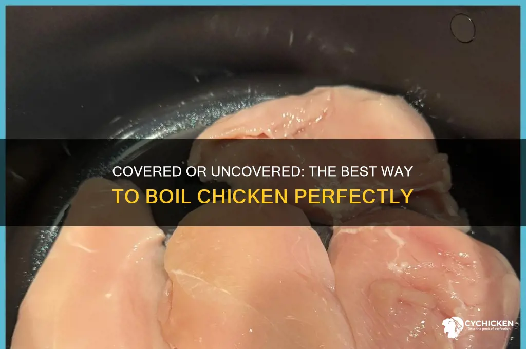 should i boil chicken covered or uncovered