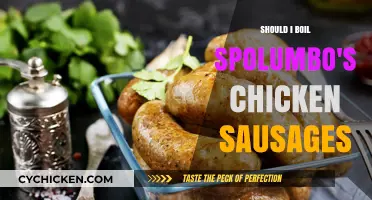 Boiling Spolumbo's Chicken Sausages: Tips for Perfect Texture and Flavor