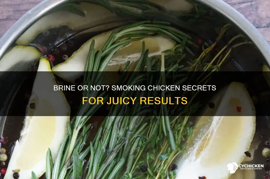 should i brine a chicken before smoking