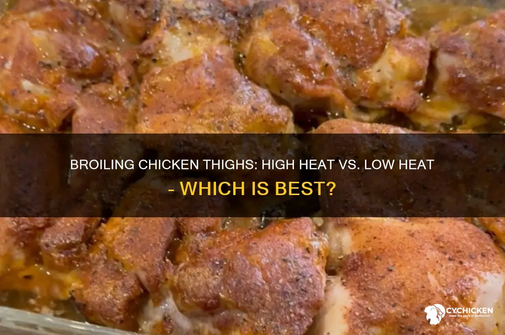 should i broil chicken thighs at high or low