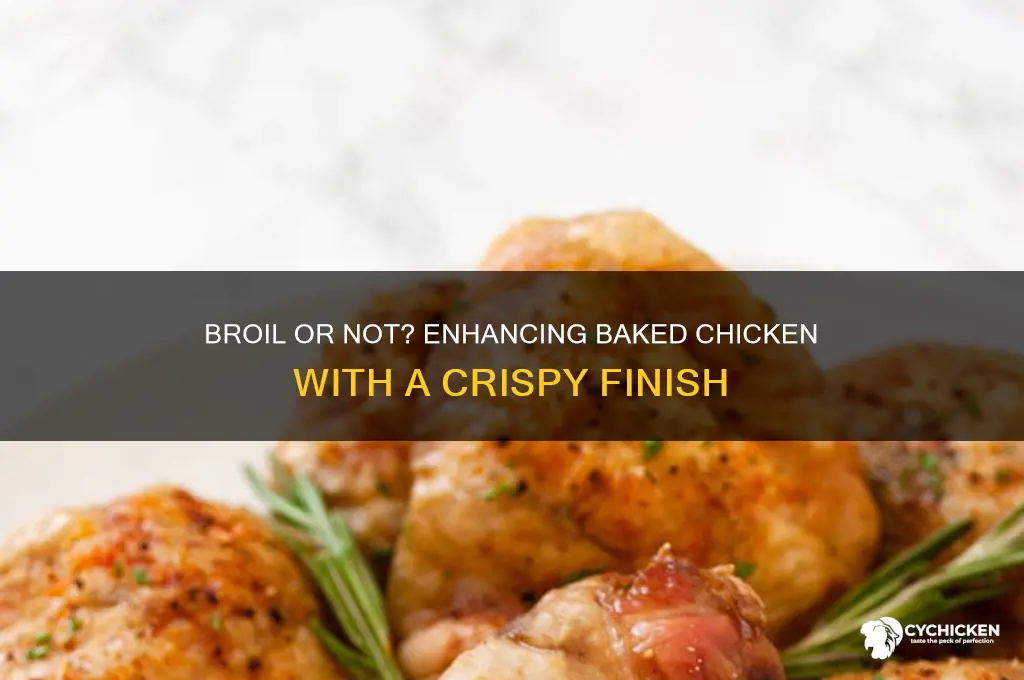 should i broil my chicken after baking