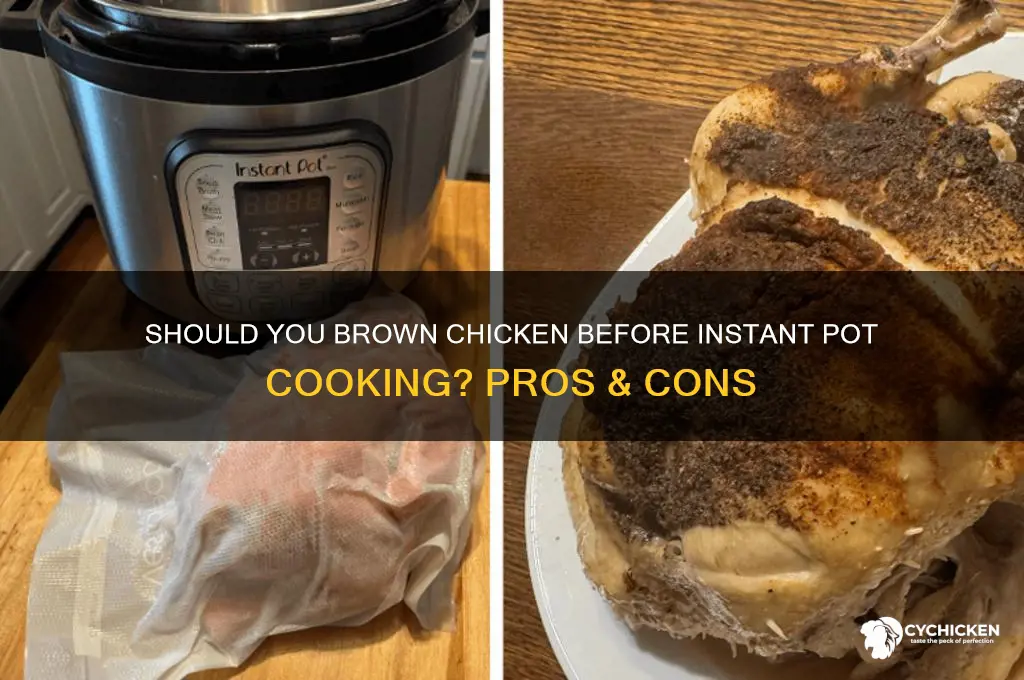 should i brown chicken before putting in instantpot