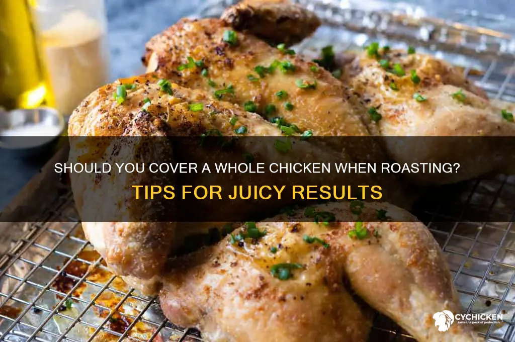 should i cover a whole chicken when roasting