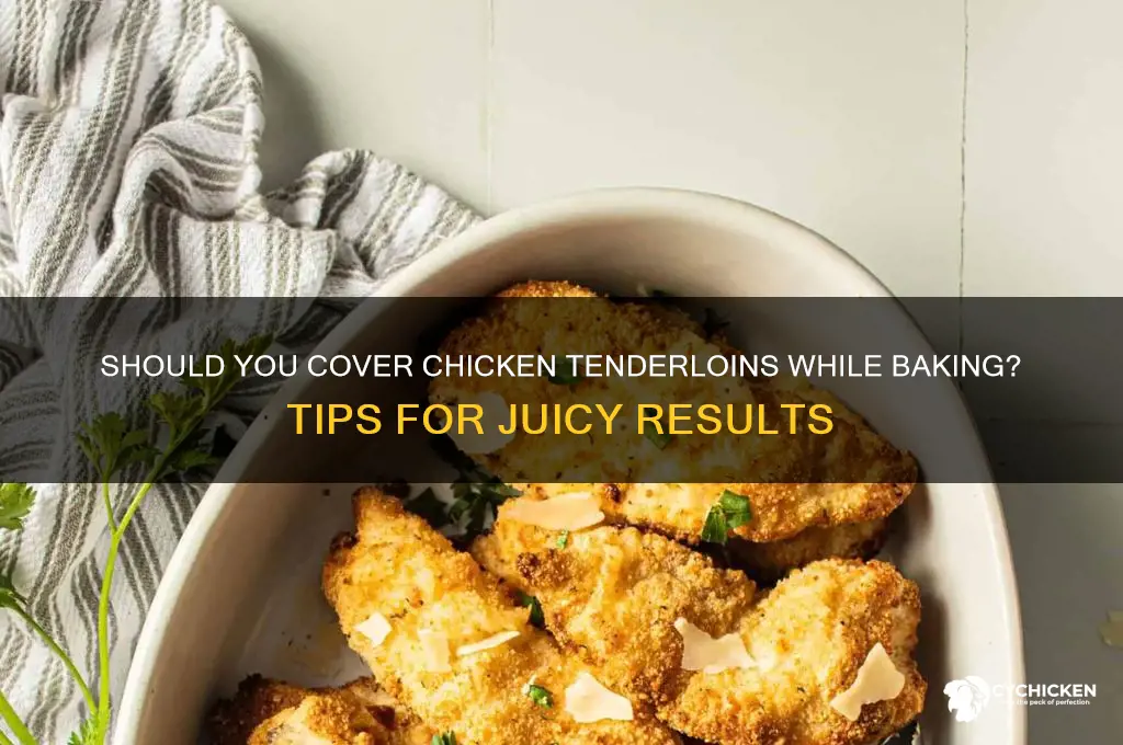 should i cover chicken tenderloins while bakin