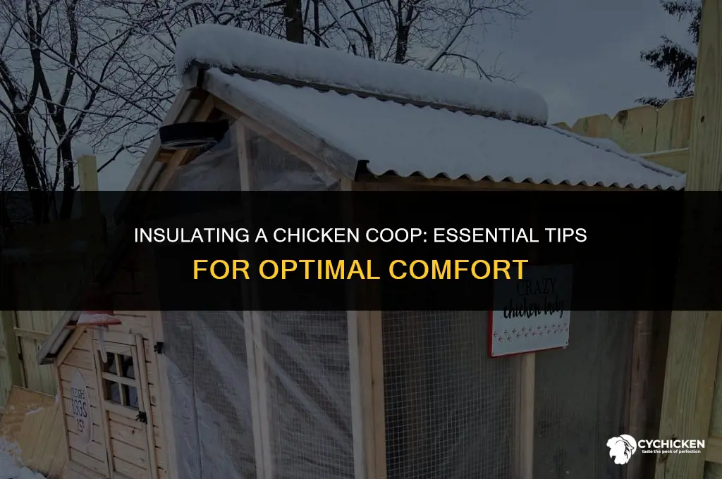 should i cover insulation in a chicken coop
