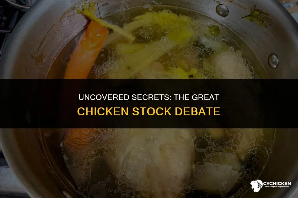 should i cover the pot when making chicken stock