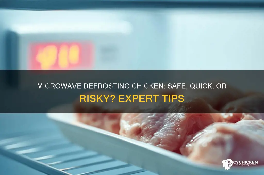 should i defrost chicken in the microwave