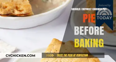Defrosting Dilemma: Chicken Pot Pie Pre-Baking Tips
