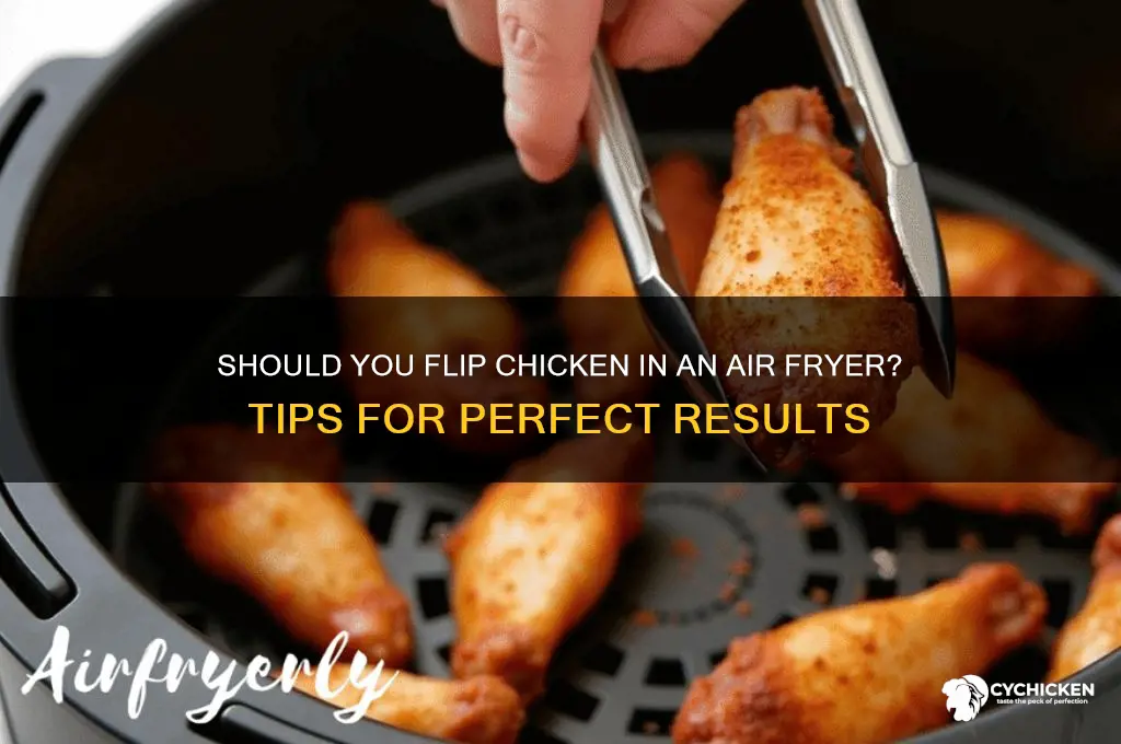 should i flip chicken in air fryer