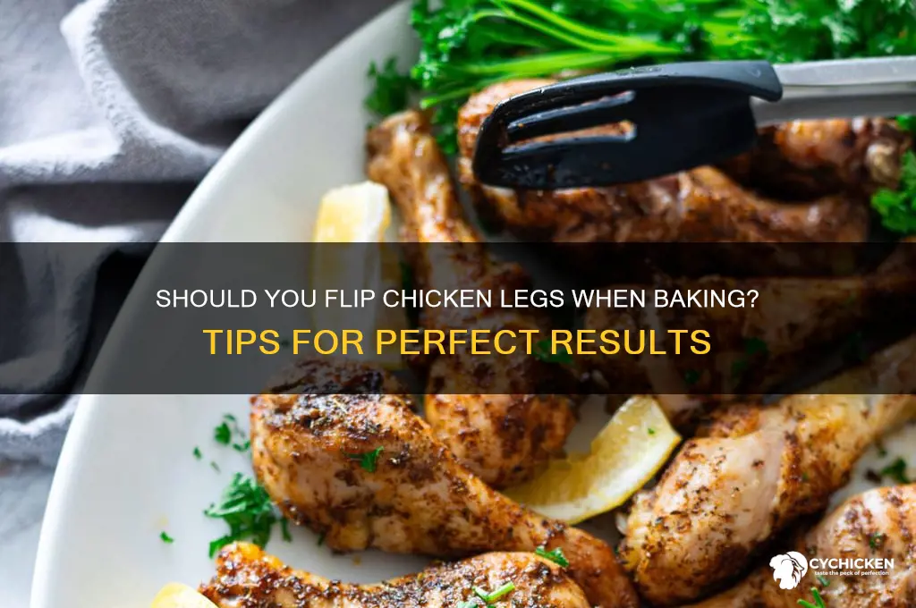 should i flip chicken legs when baking