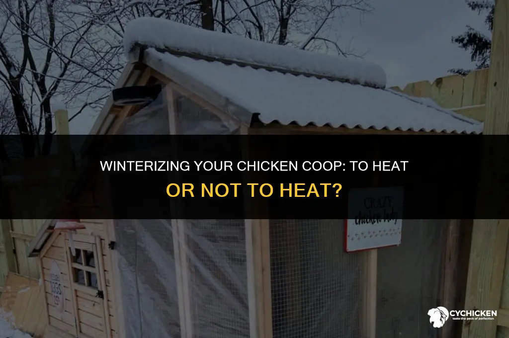 should i heat my chicken coop in the winter