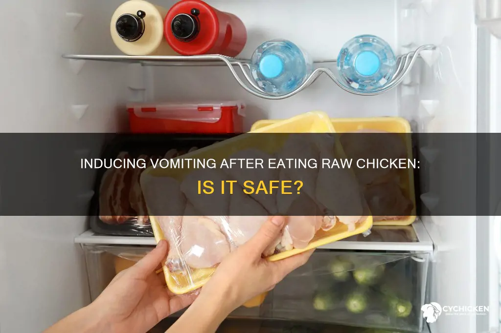 should i induce vomiting if i ate raw chicken