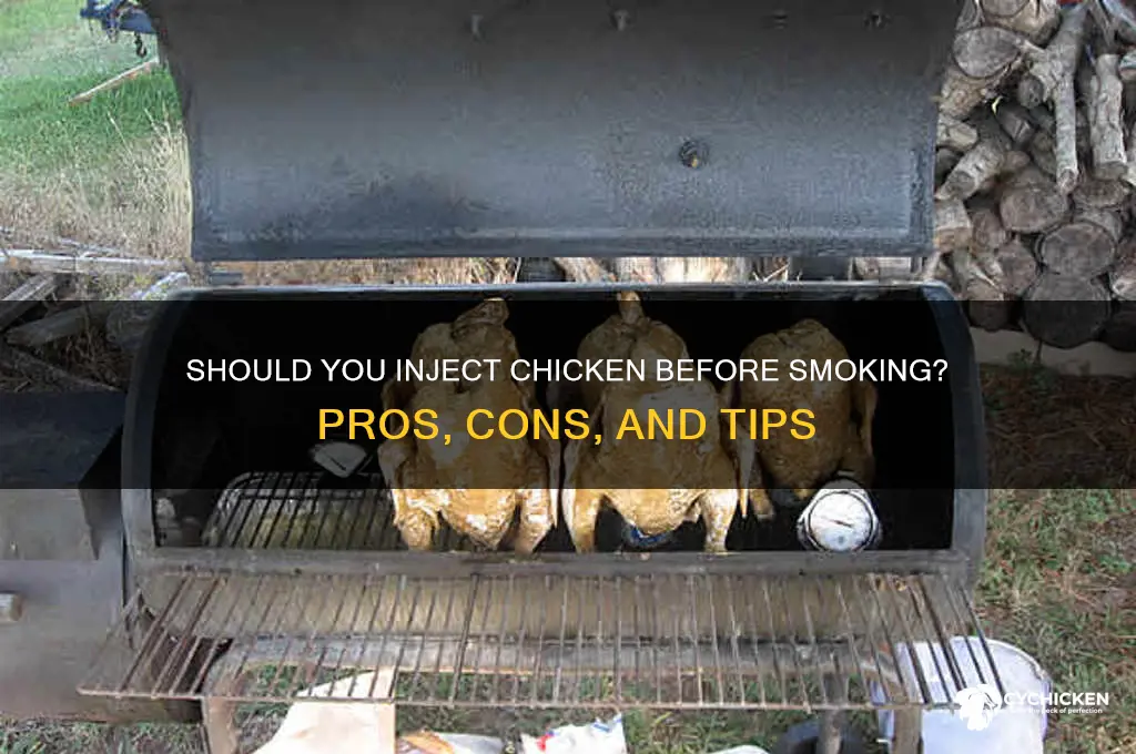 should i inject my chicken before smoking