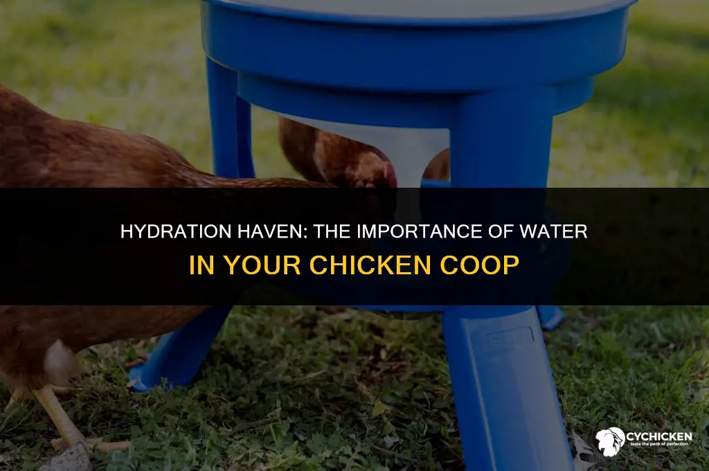 should i keep water in my chicken coop