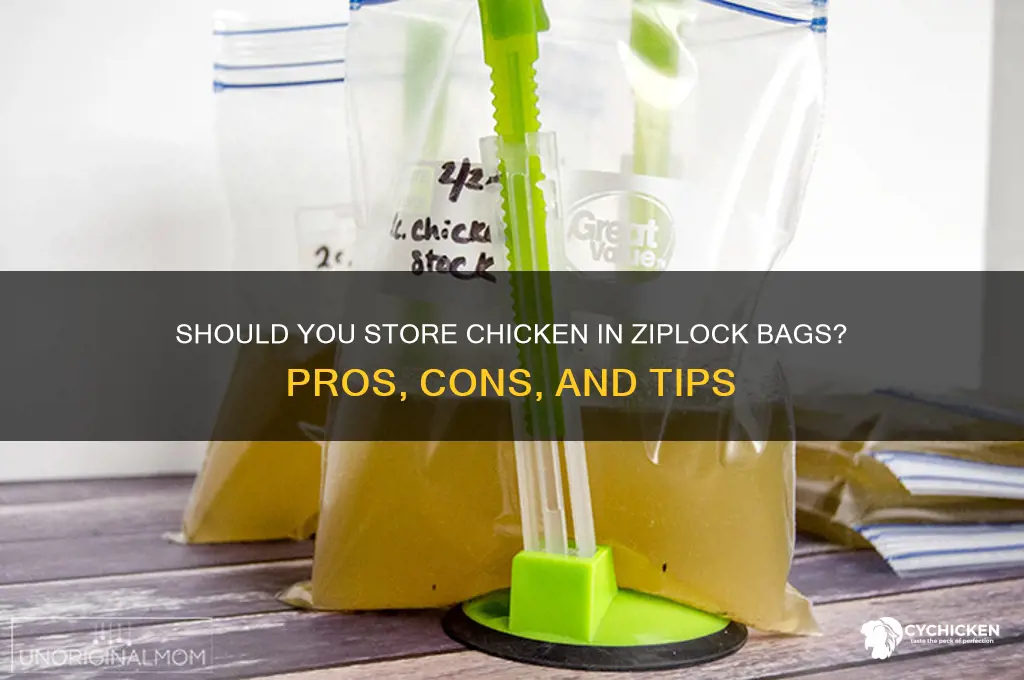 should i leave chicken in ziplock bag
