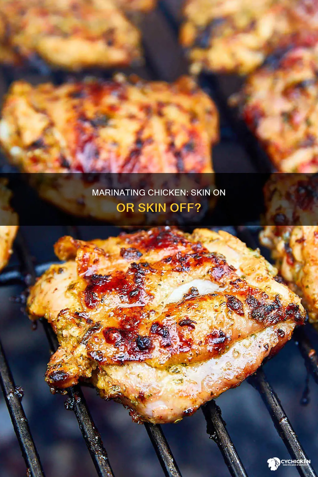 should i leave the skin on when marinating chicken