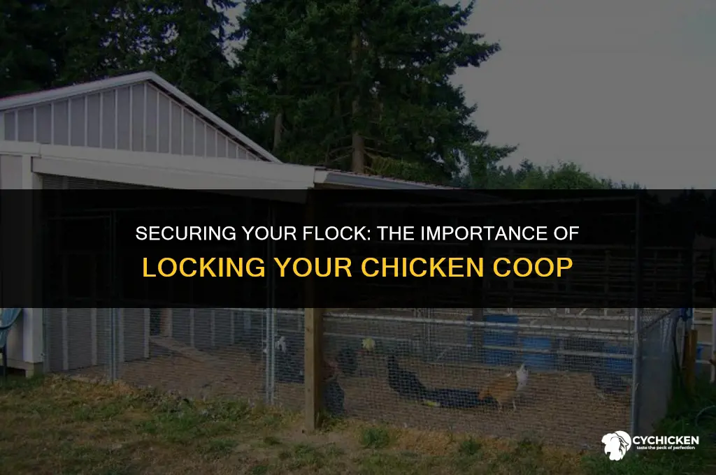 should i lock my chicken coop